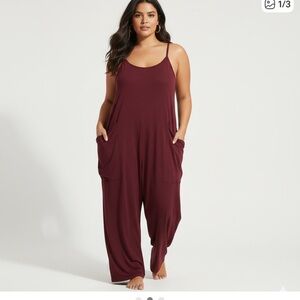 Elegant Maroon Jumpsuit